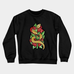 Rose Snake Crewneck Sweatshirt